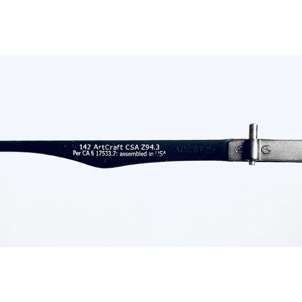 Artcraft Silver Rectangular Glasses - image 8